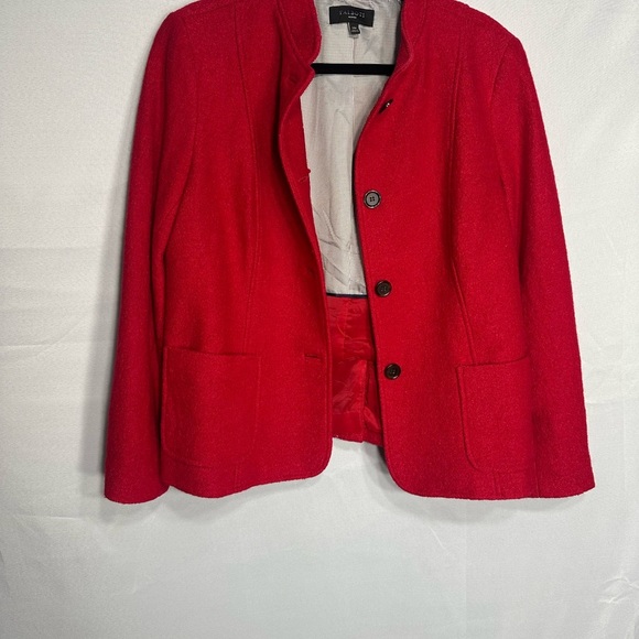 Red Women's Jacket by Talbots size 14p pre owned Exellent condition - Picture 3 of 9